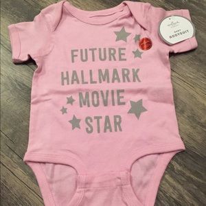 NWT Future Hallmark Movie Star Onesie, sz 6-12 month, Hallmark Channel baby girl